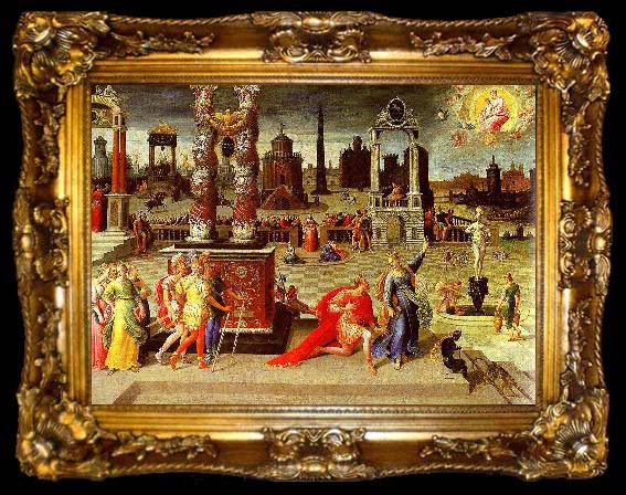 framed  CARON, Antoine Augustus and the Sibyl fdg, ta009-2